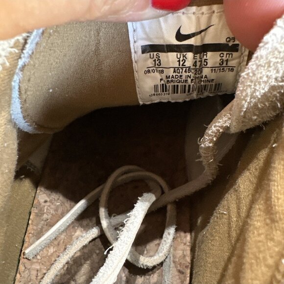 Size 13 - Nike Sb Zoom Stefan Janoski Crafted MID Light Bone aq7460-200 - Picture 10 of 10